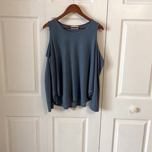 Cold Shoulder Sweater Top